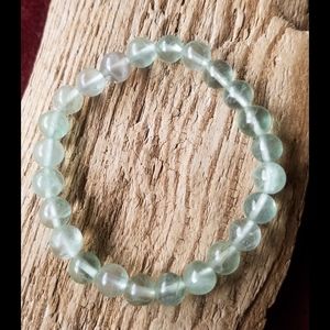 🌙💚 Green Fluorite Stone Bracelet Healing Crystals